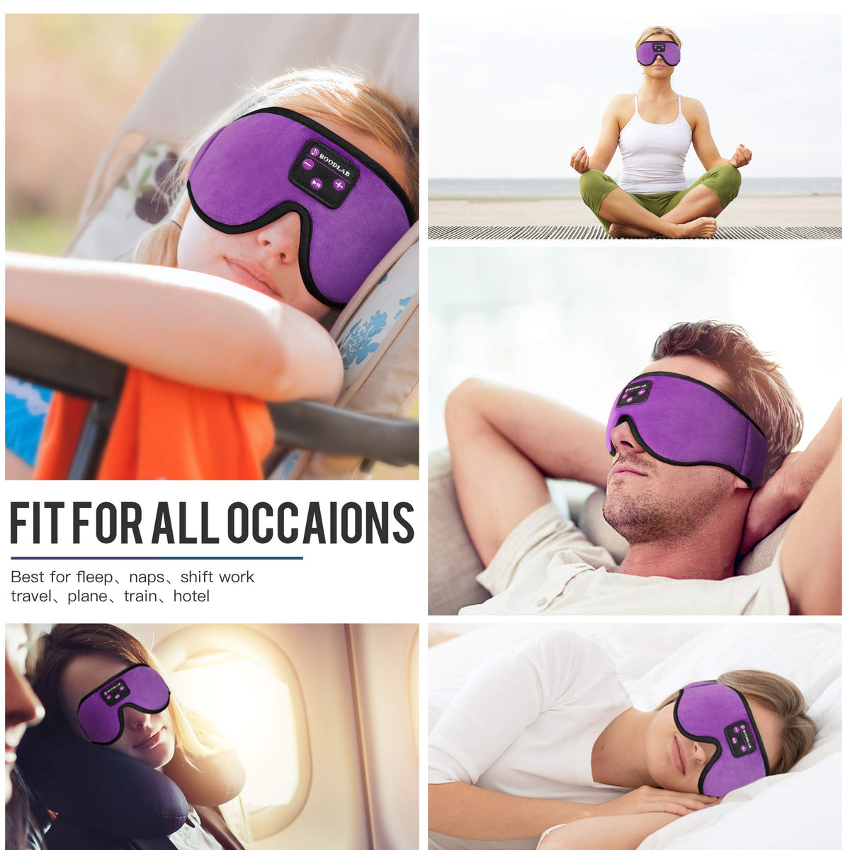 Sleep Mask with Bluetooth Headphones Z638