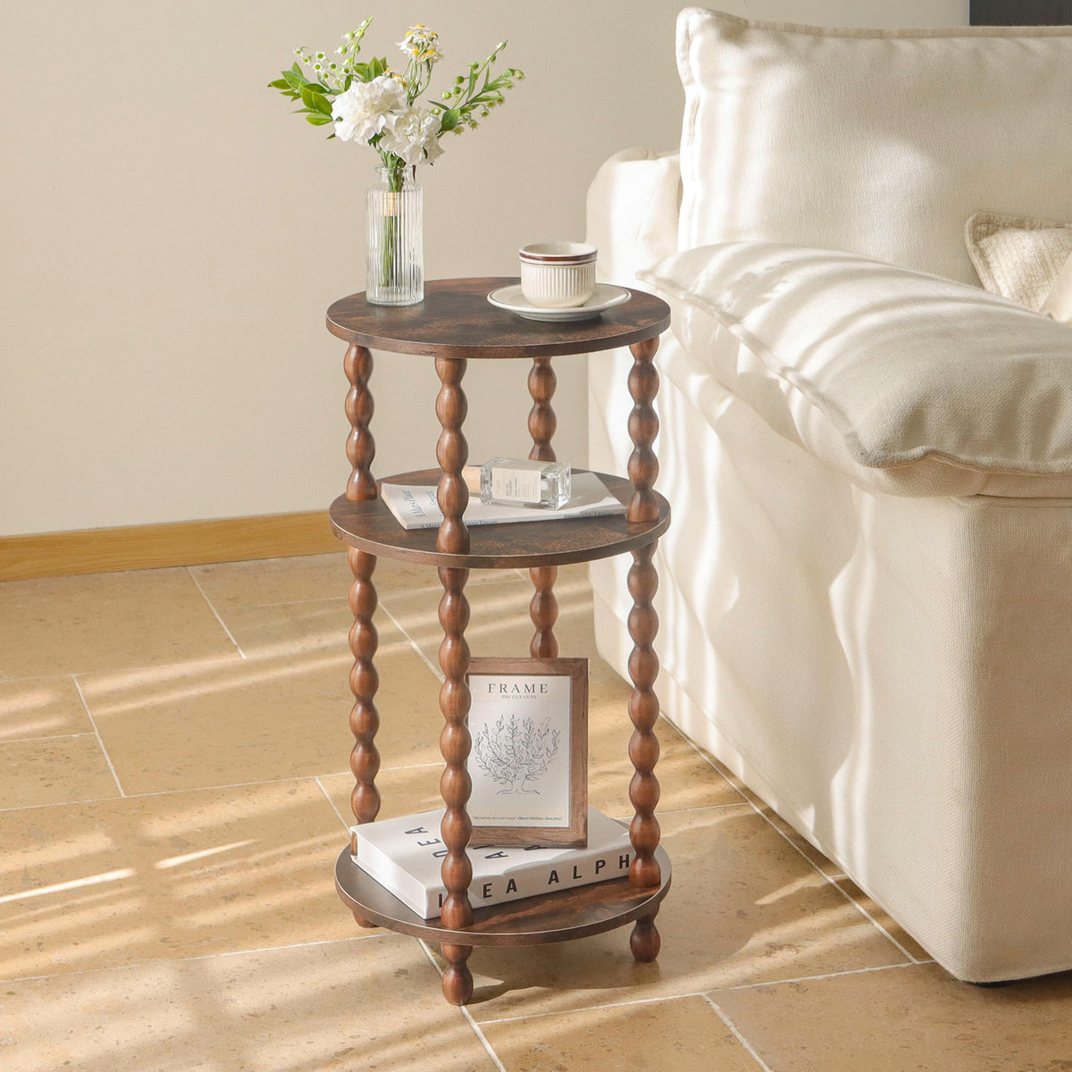 Small 3-Tier Round Side Table M5143