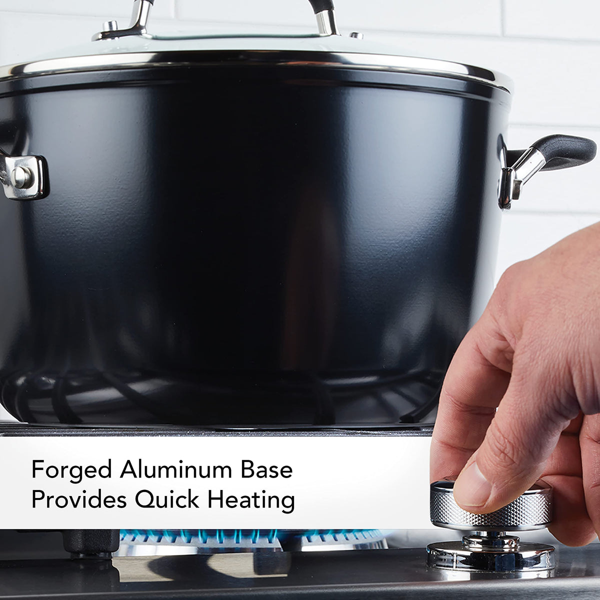 Hard Anodized Nonstick 8-Quart Stock Pot with Lid E263