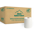White 1-Ply Hardwound Paper Towels, 6 Rolls P480811