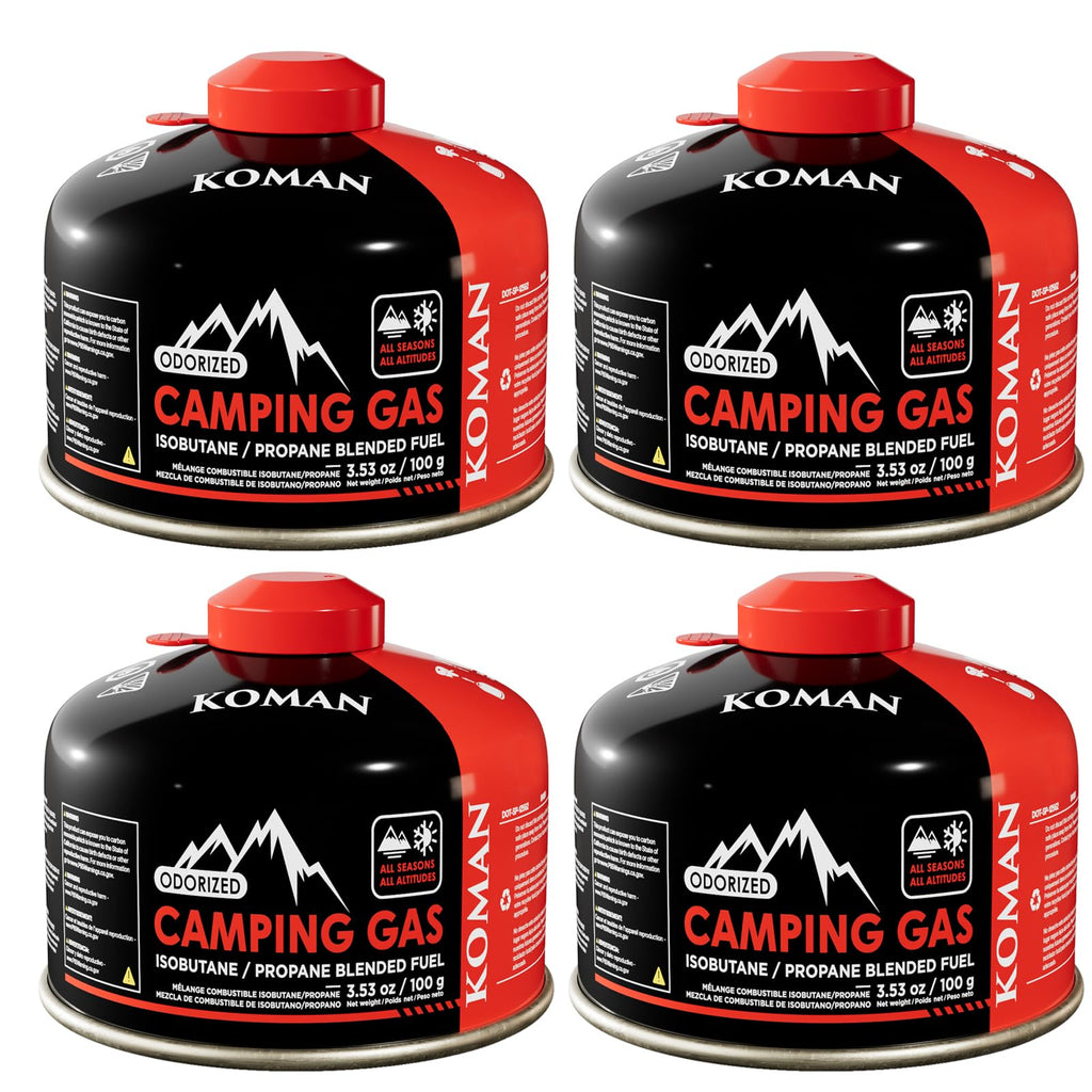 Isobutane Butane Propane Blend Camping Fuel Canister 4 Pack T753163