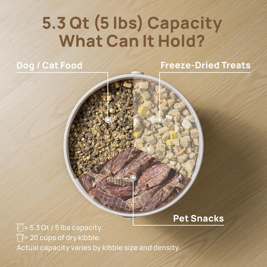 Vacuum Pet Food Storage Container 5 lb D8379
