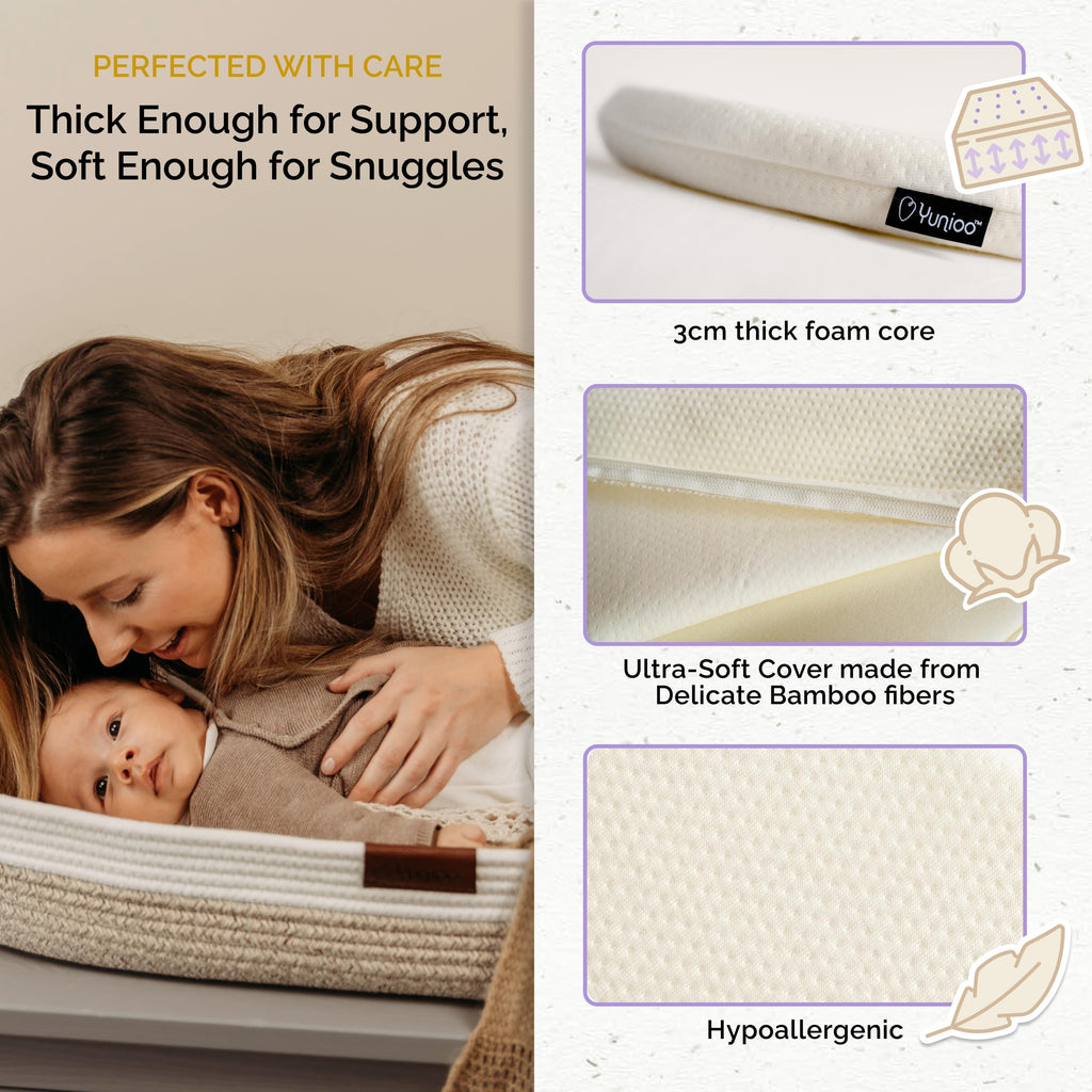 Foldable Baby Changing Pad 29” x 15” Waterproof Ultra Soft C6267