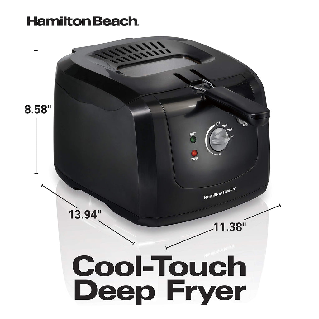 Cool Touch Electric Deep Fryer with Basket W2506
