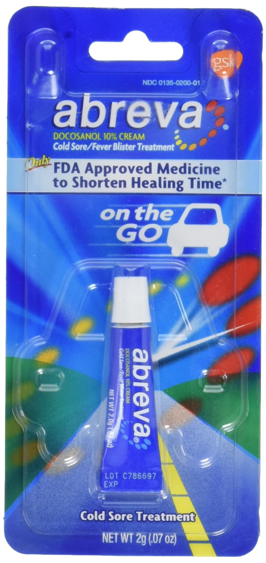 Cold Sore/Fever Blister Treatment, 2 gms (Pack of 2) Y6725