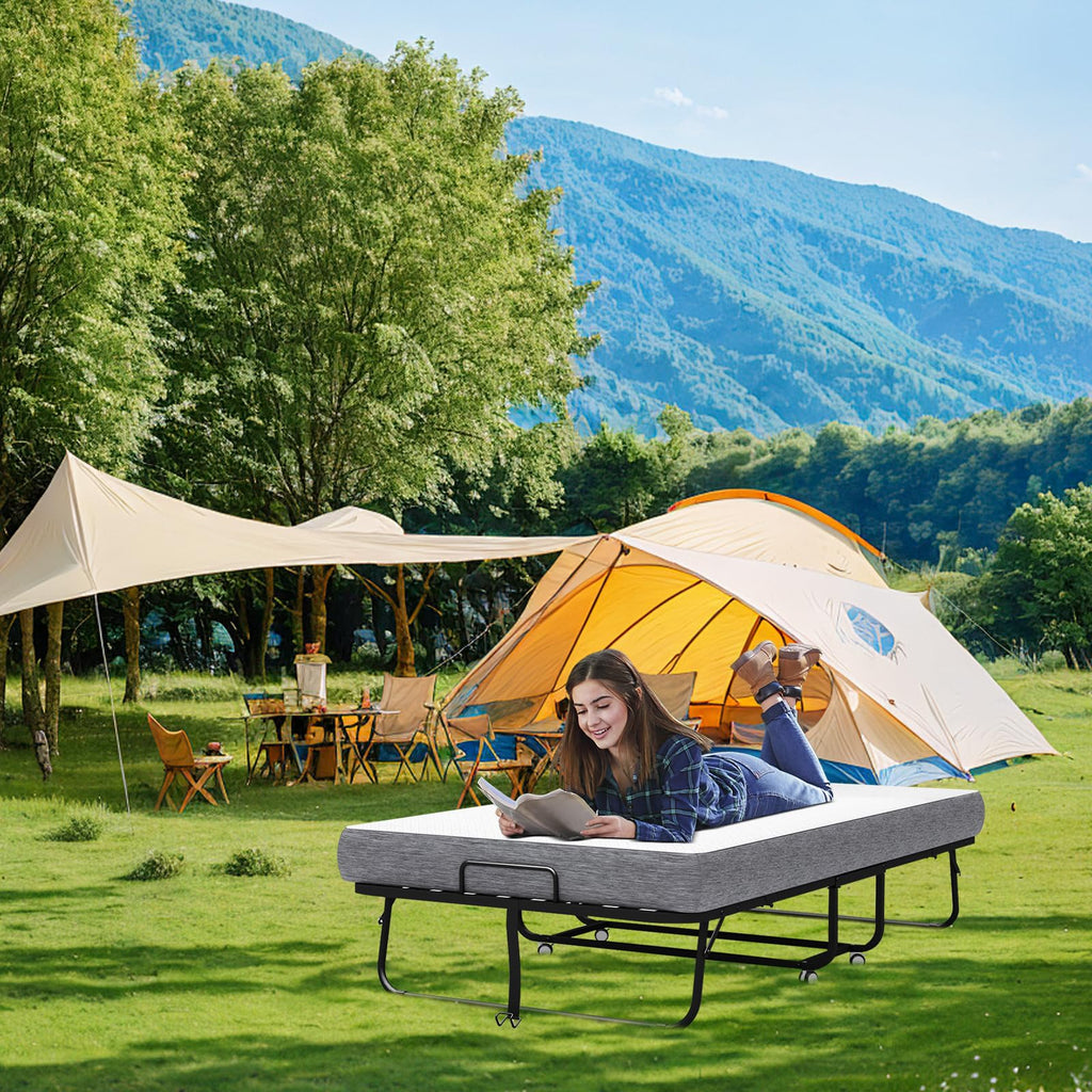Folding Bed with Mattress X67569