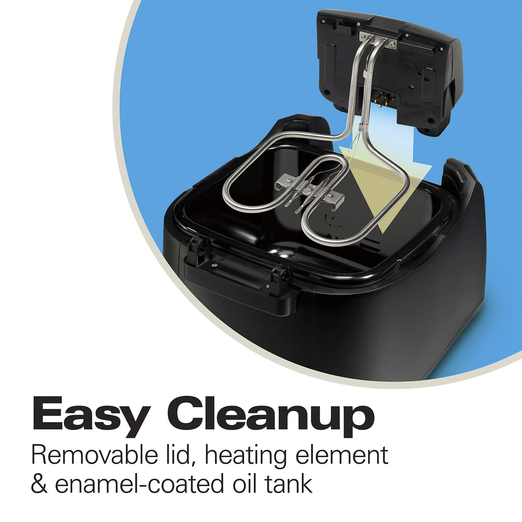 Cool Touch Electric Deep Fryer with Basket W2506
