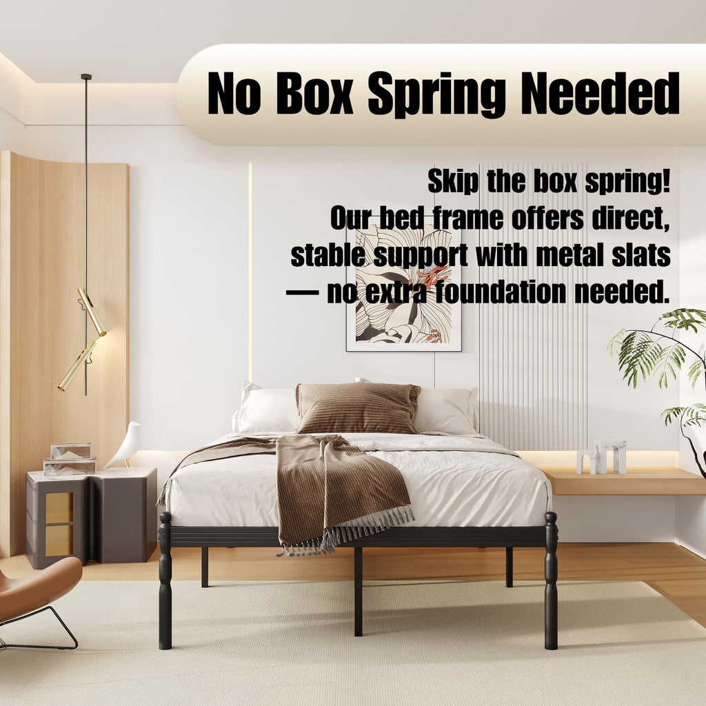 18" Metal Queen Platform Bed Frame V921432