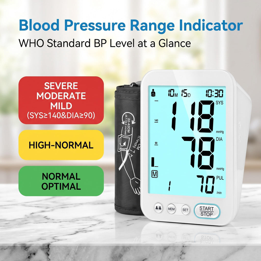 Blood Pressure Monitor Upper Arm with Storage Bag V9588