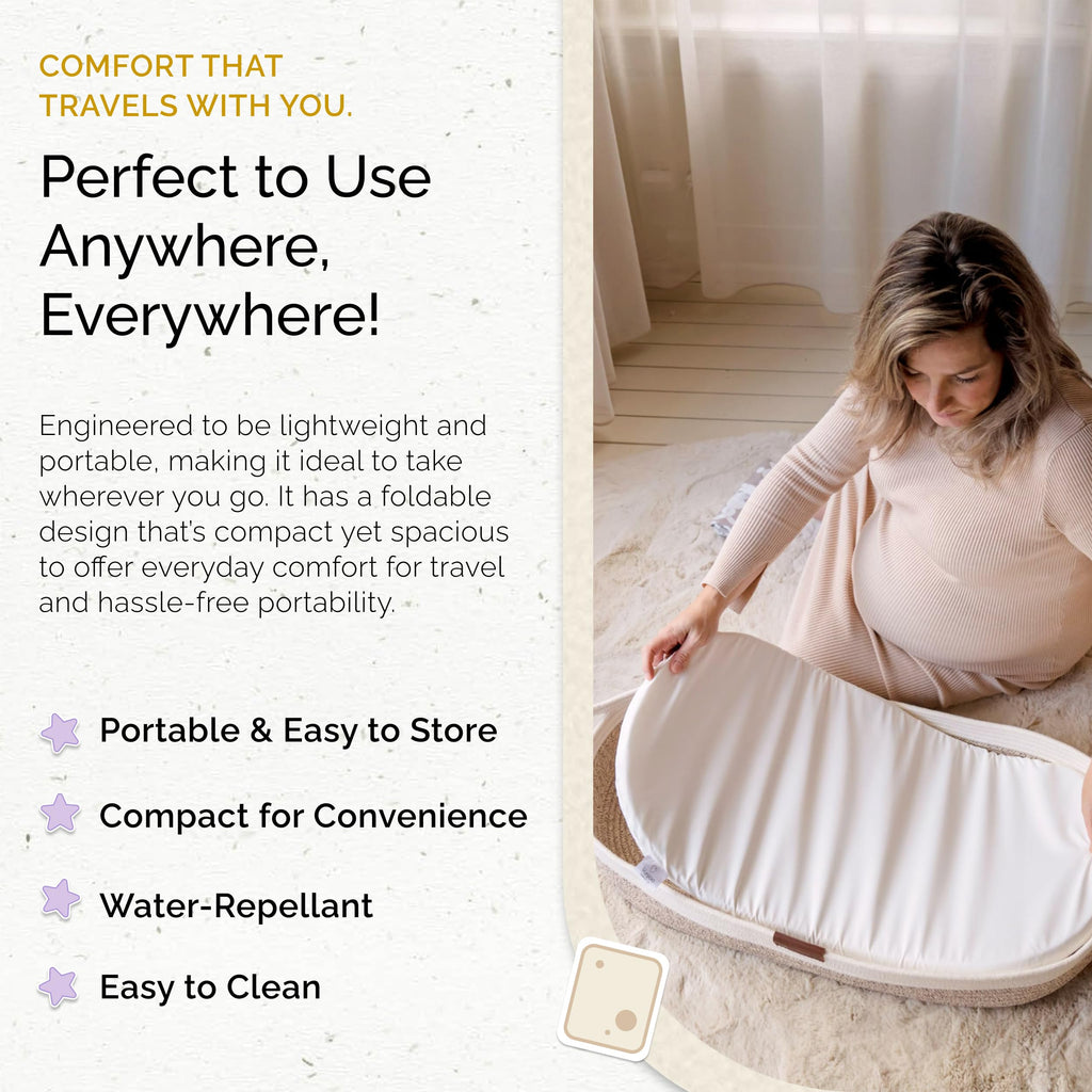 Foldable Baby Changing Pad 29” x 15” Waterproof Ultra Soft C6267