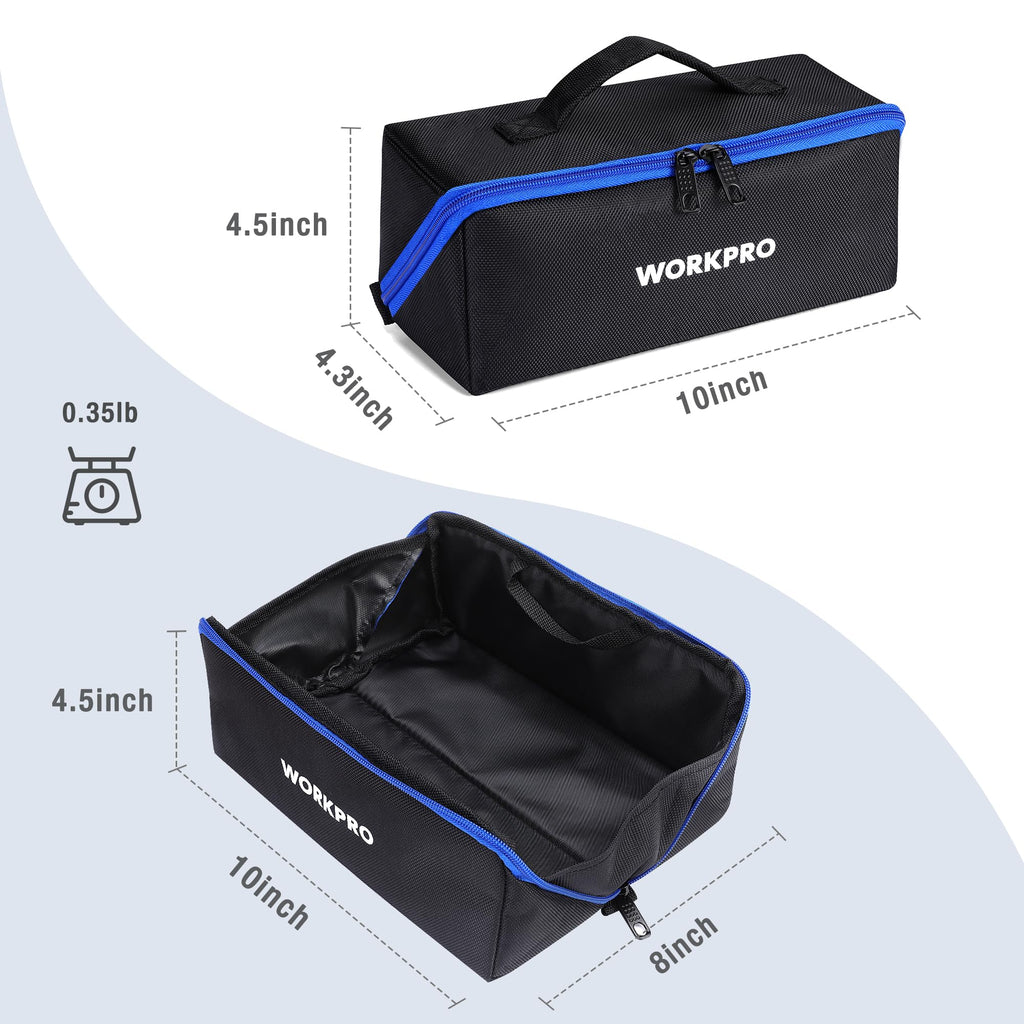 10" Wide Mouth Zipper Utility Tool Bag G794