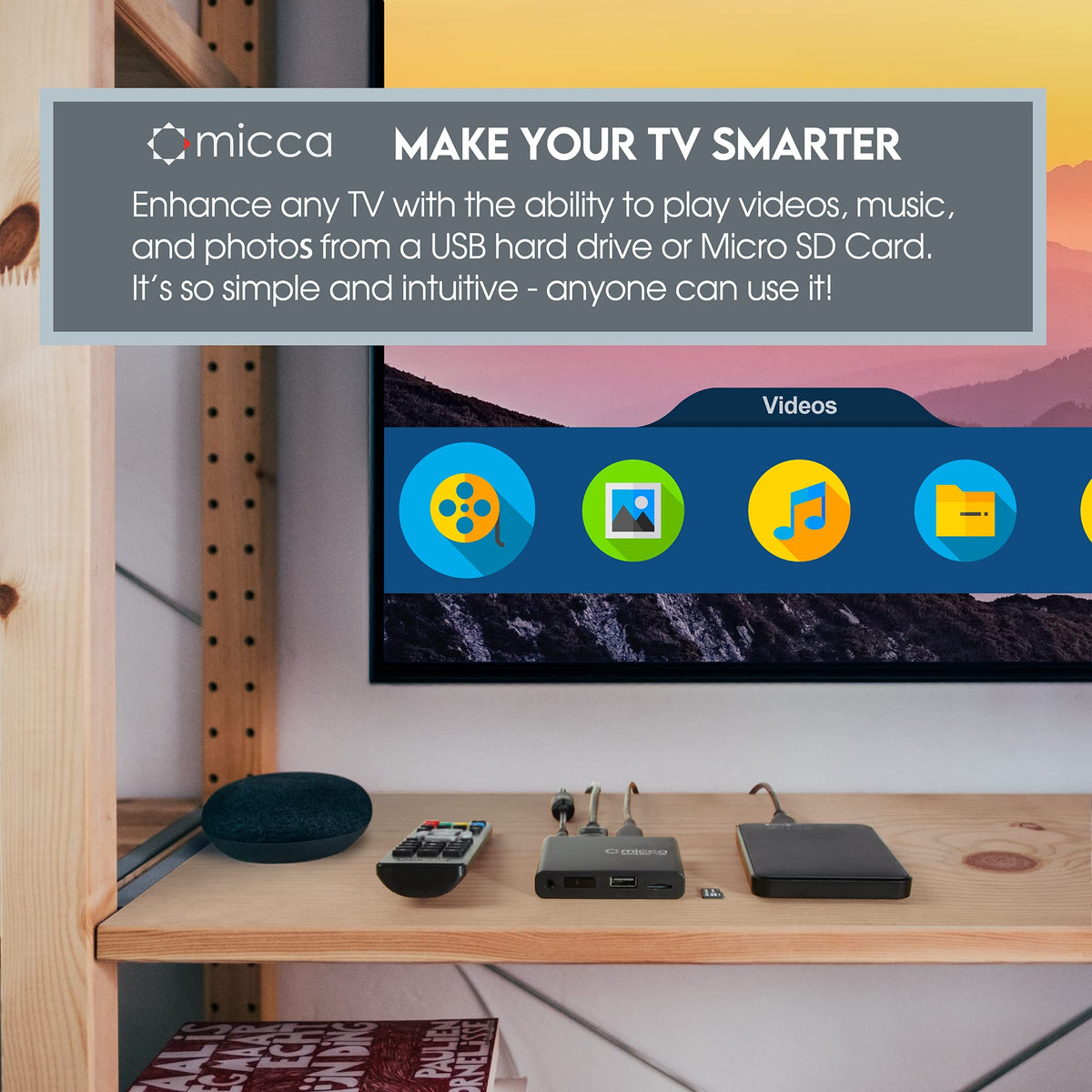 4K Ultra-HD USB and microSD Media Player O318295