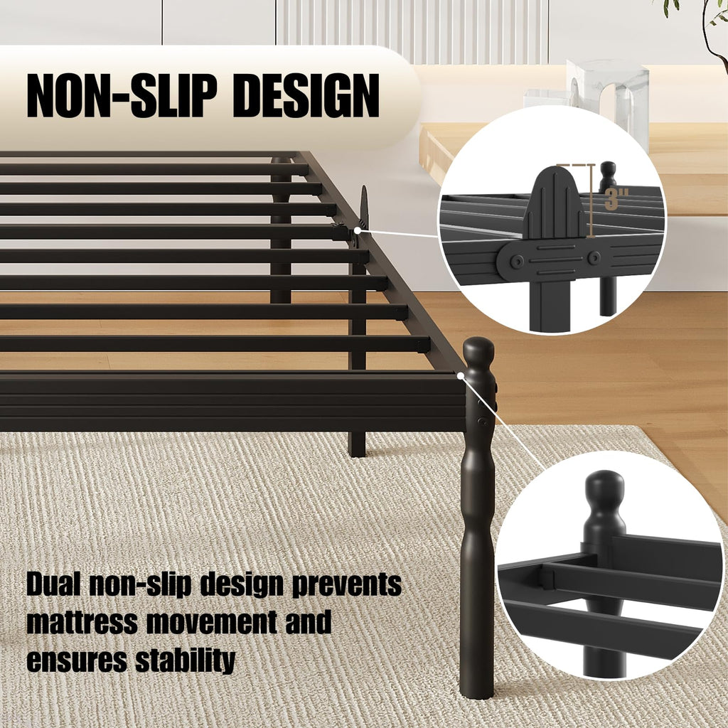 18" Metal Queen Platform Bed Frame V921432