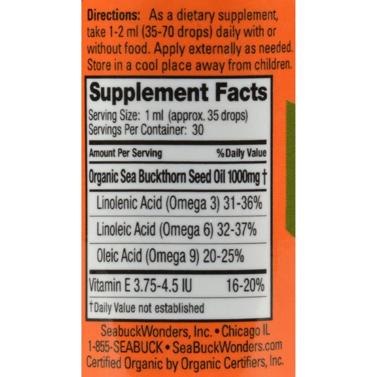 Sea Buckthrn Seed Oil R5237