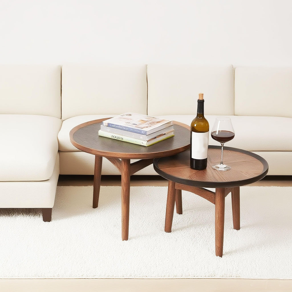 24 Round Solid Oak Coffee Table O8334