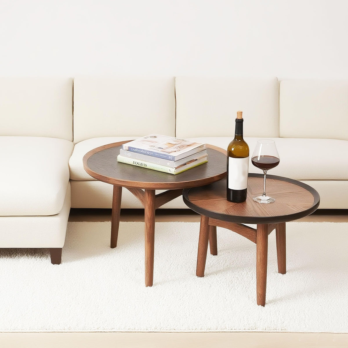 24 Round Solid Oak Coffee Table O8334