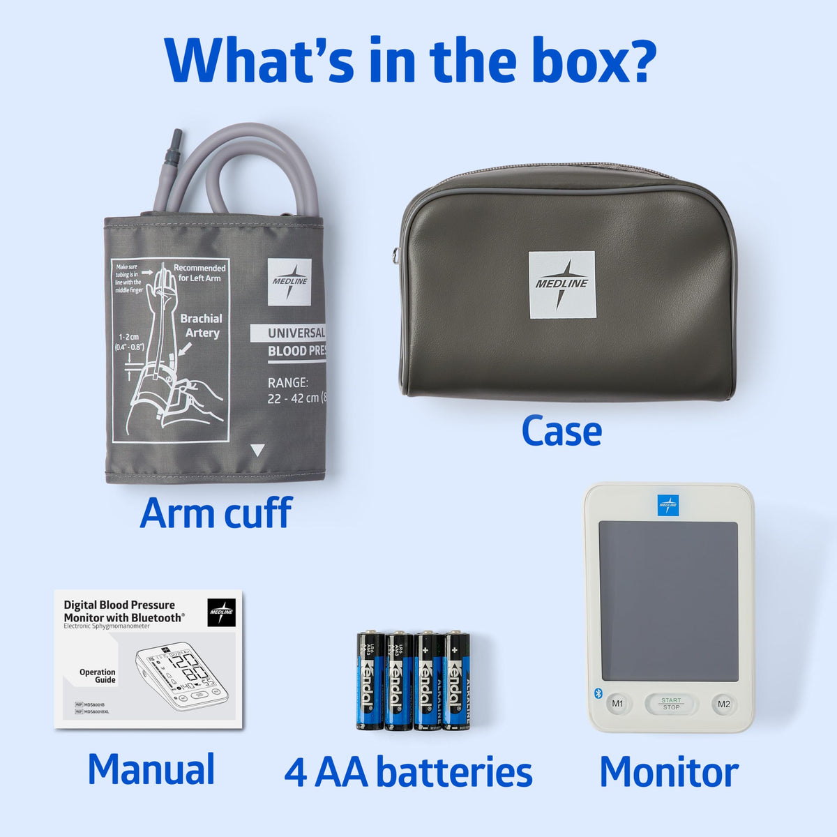 Bluetooth Blood Pressure Monitor with Upper Arm Cuff K516