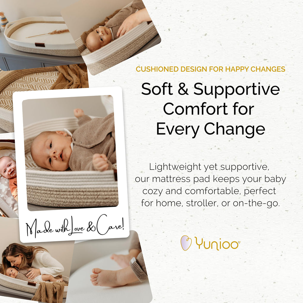 Foldable Baby Changing Pad 29” x 15” Waterproof Ultra Soft C6267