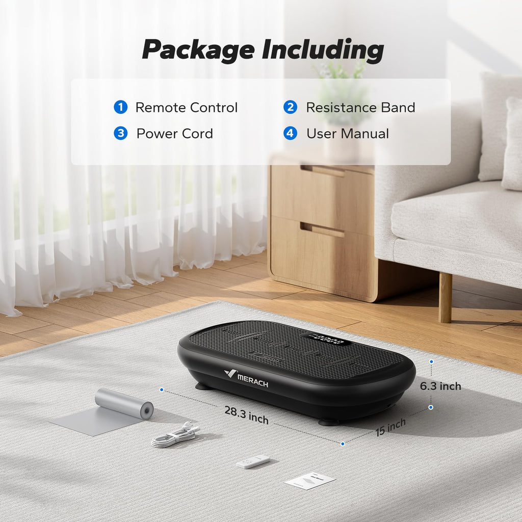 Vibration Plate Exercise Machine with 440lbs Capacity E3881