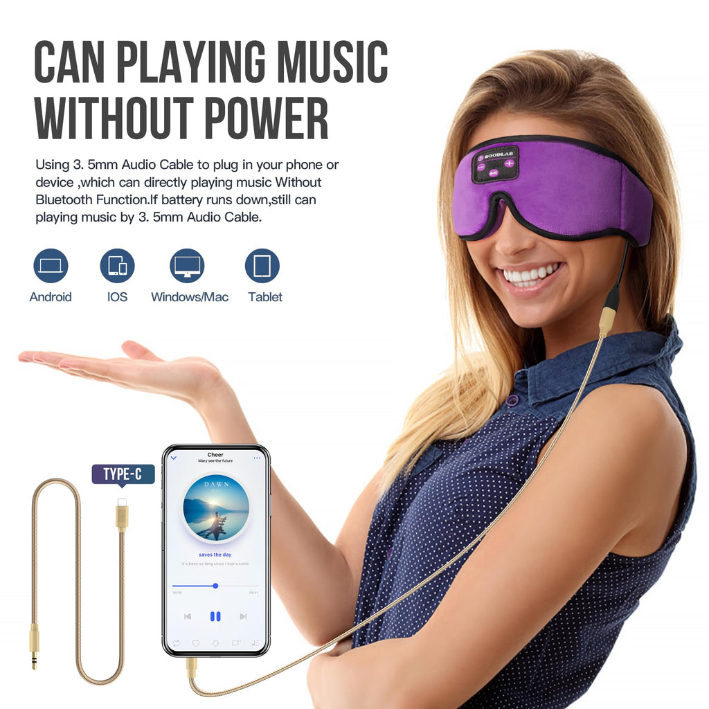 Sleep Mask with Bluetooth Headphones Z638