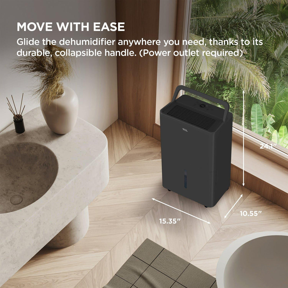 50-Pint Portable Smart Dehumidifier with Pump D373353