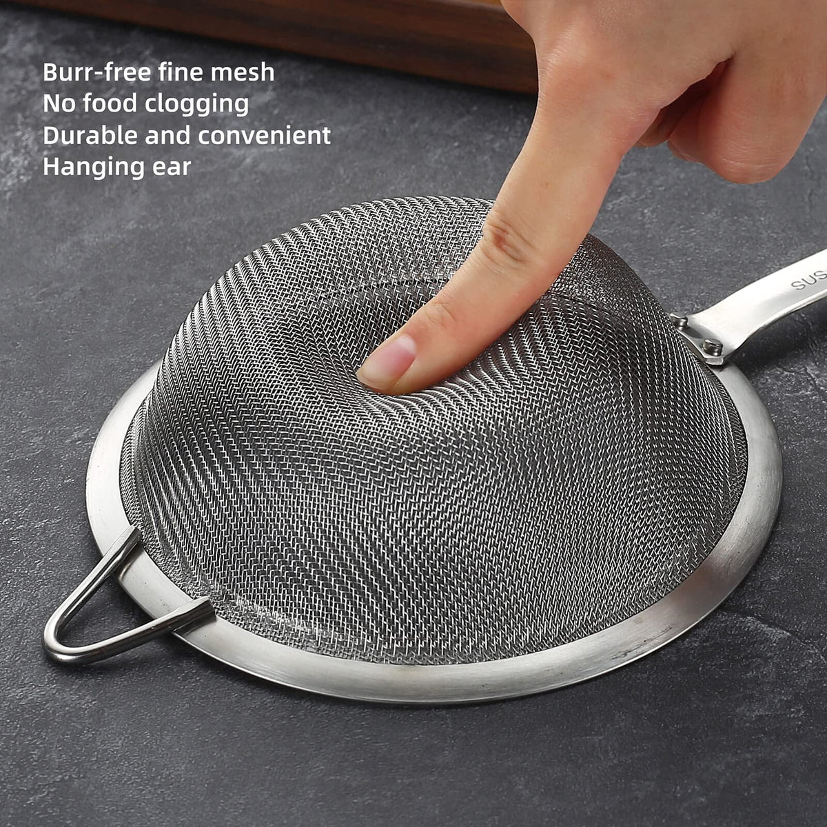 Fine Mesh Stainless Steel Strainer T3542