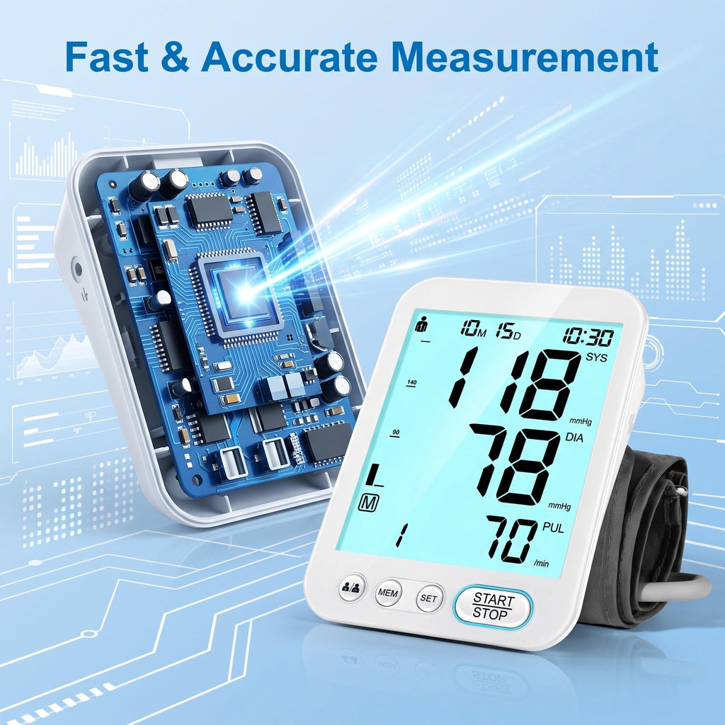 Blood Pressure Monitor Upper Arm with Storage Bag V9588