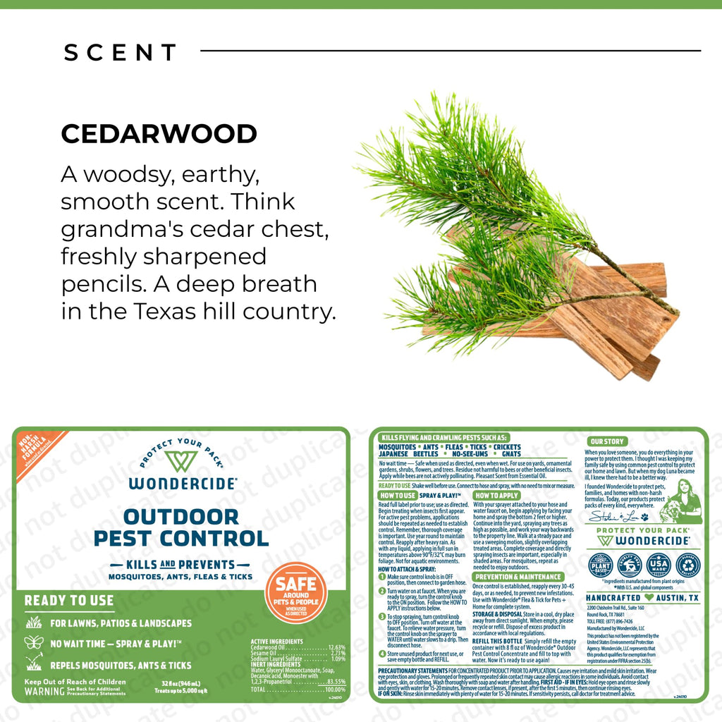 Outdoor Pest Control Spray with Essential Oils 32 oz I5177