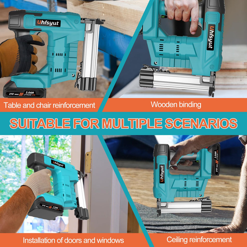 Cordless 21V 2 in 1 Brad Nailer and Staple Gun B219713