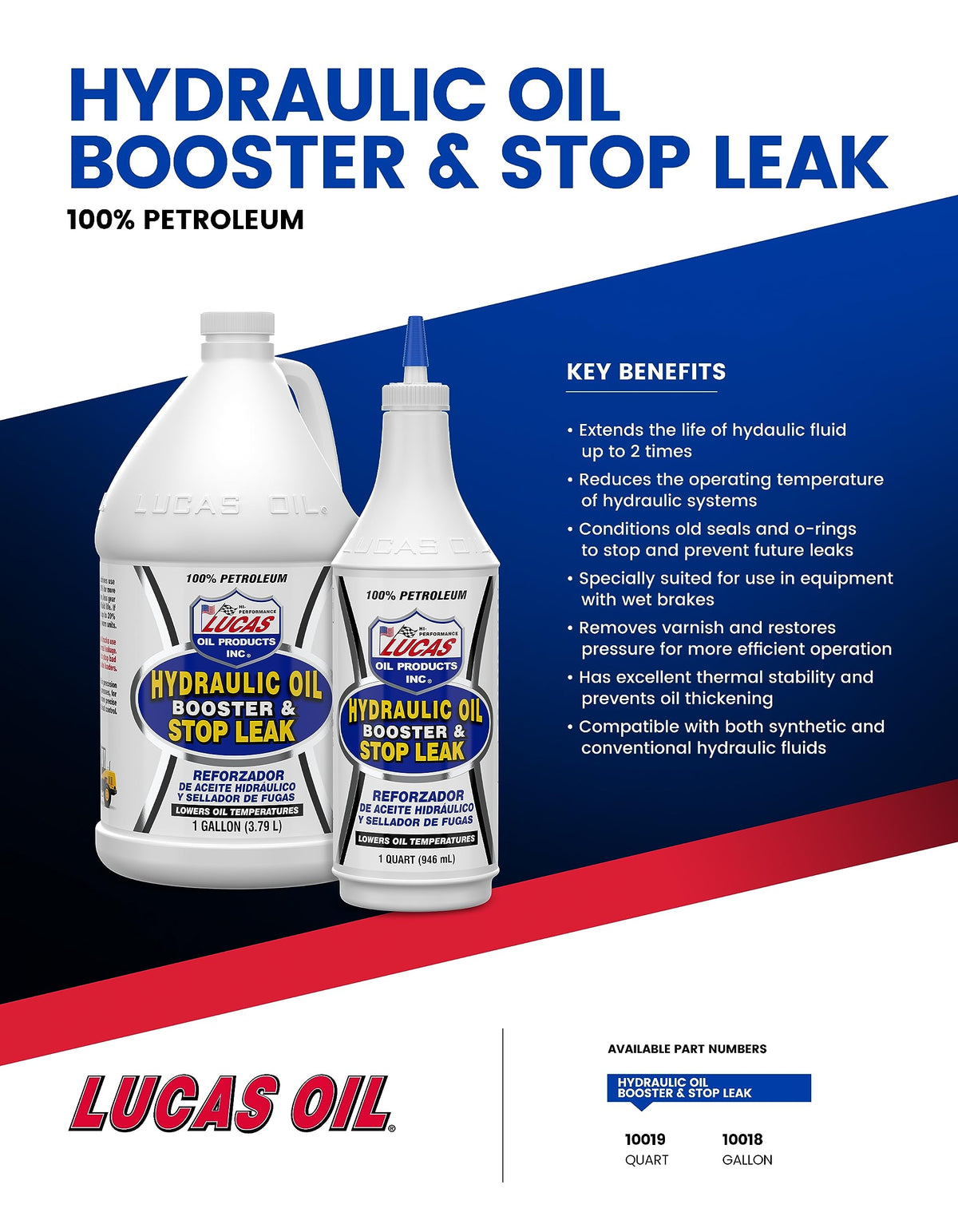 Hydraulic Oil Booster and Stop Leak 1 Quart Z757
