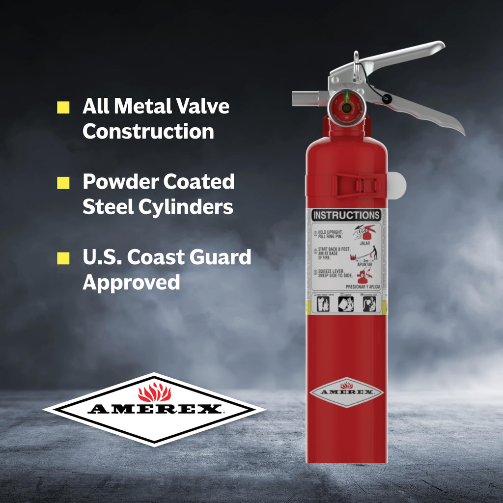 2.5 lb. ABC Dry Chemical Fire Extinguisher with Wall Bracket, 2 Pack E41906