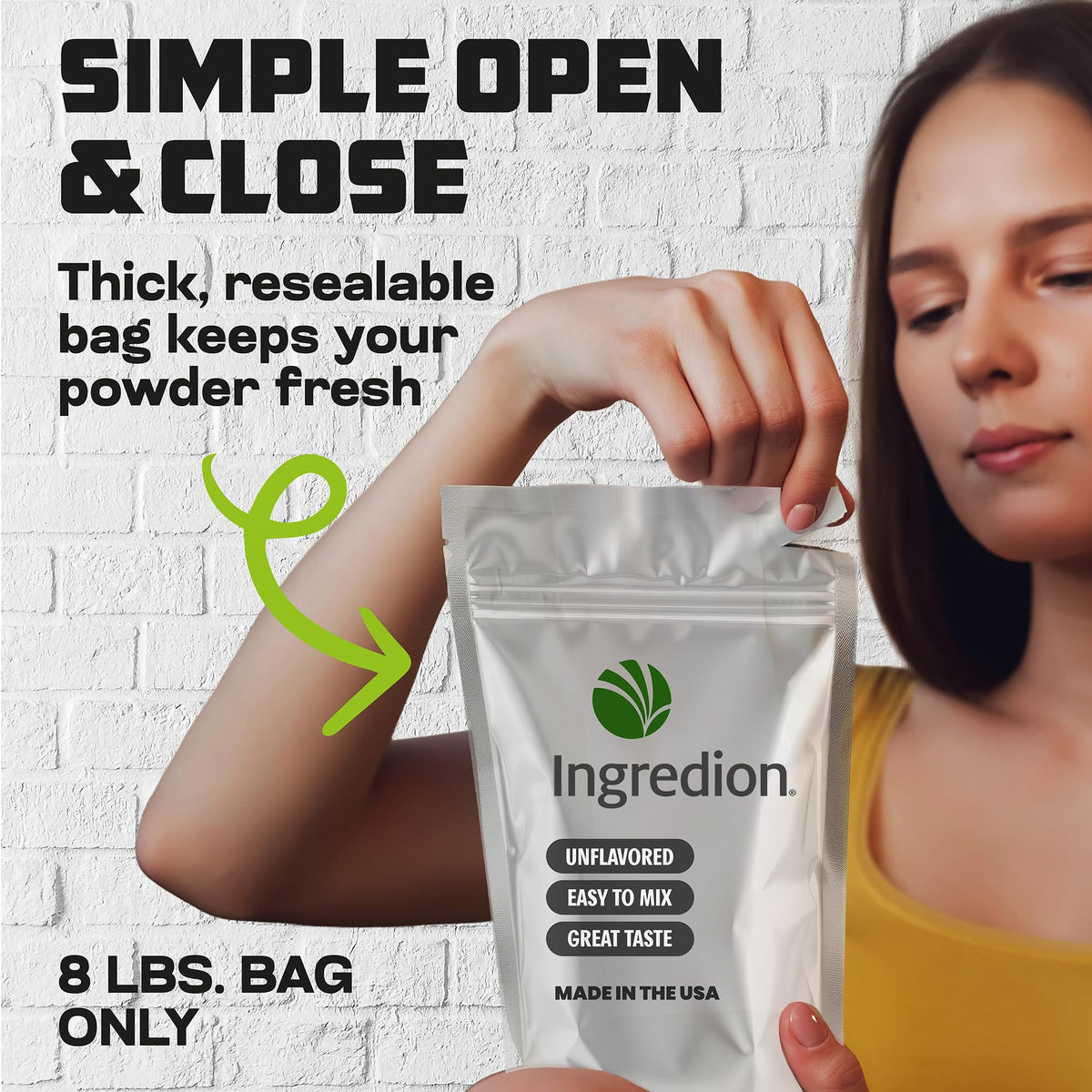 Pea Protein Isolate Non-GMO 8 lb K786549