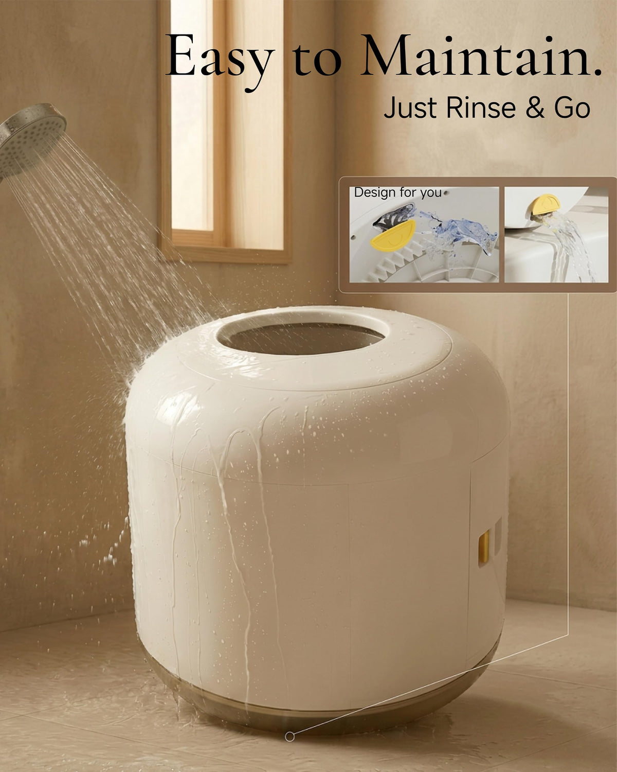 Automatic Self Cleaning Litter Box with Night Light P8149