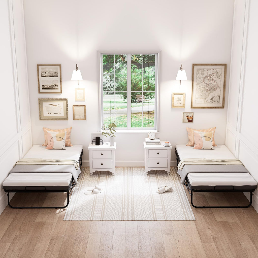 Folding Bed with Memory Foam Mattress M93496
