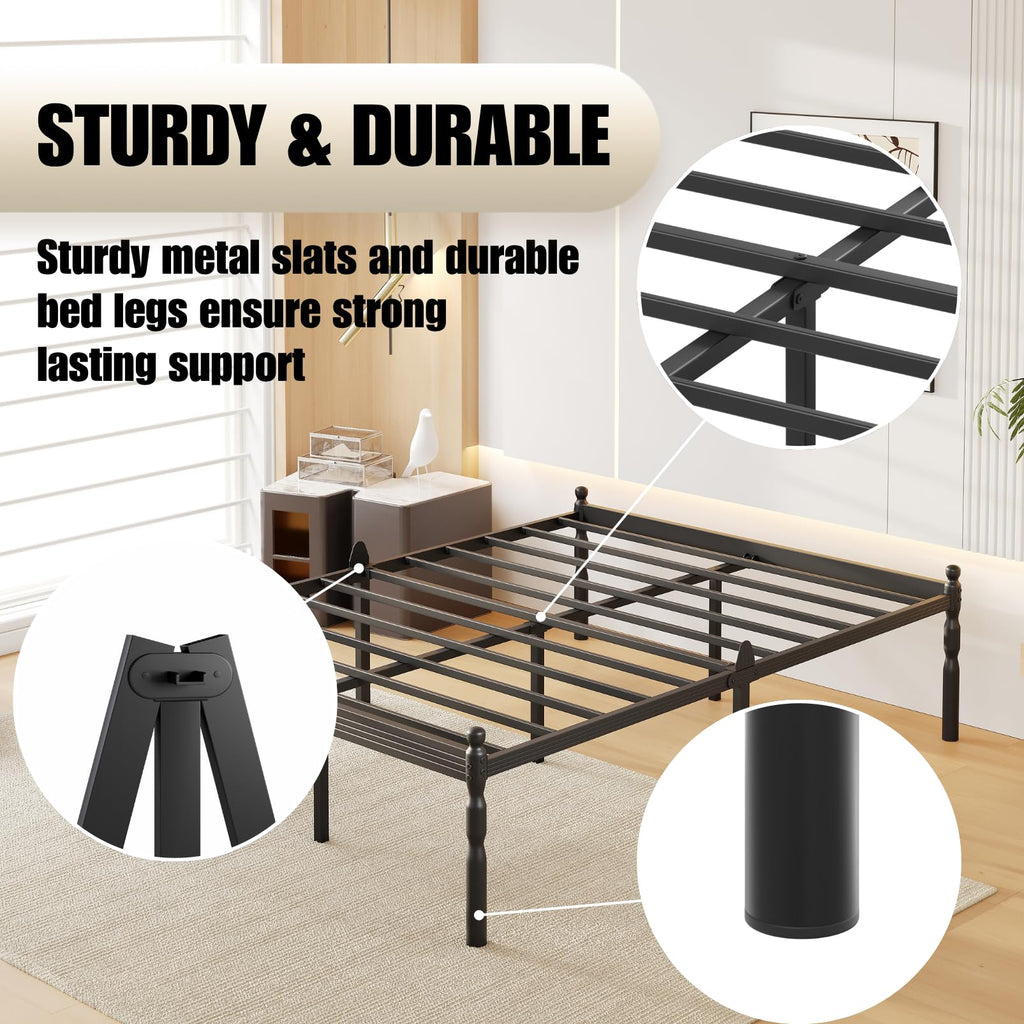 18" Metal Queen Platform Bed Frame V921432