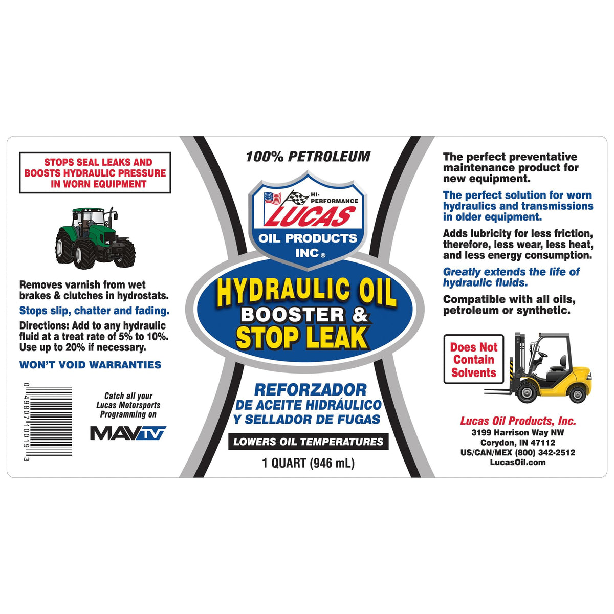 Hydraulic Oil Booster and Stop Leak 1 Quart Z757