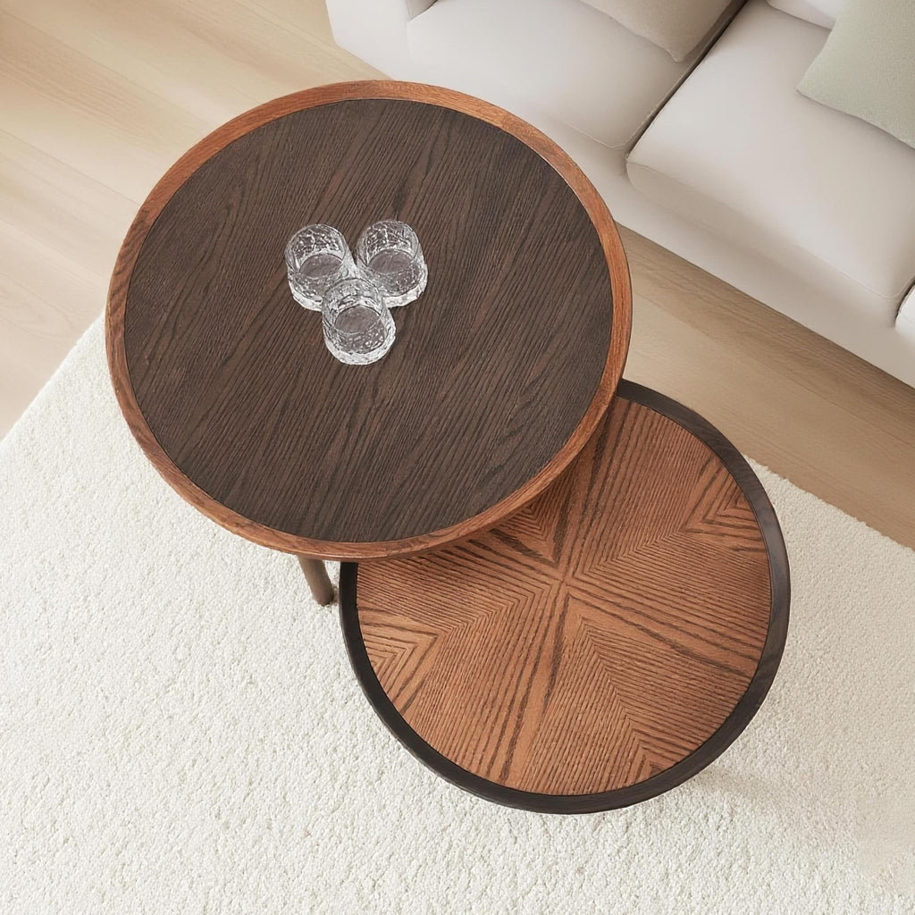 24 Round Solid Oak Coffee Table O8334