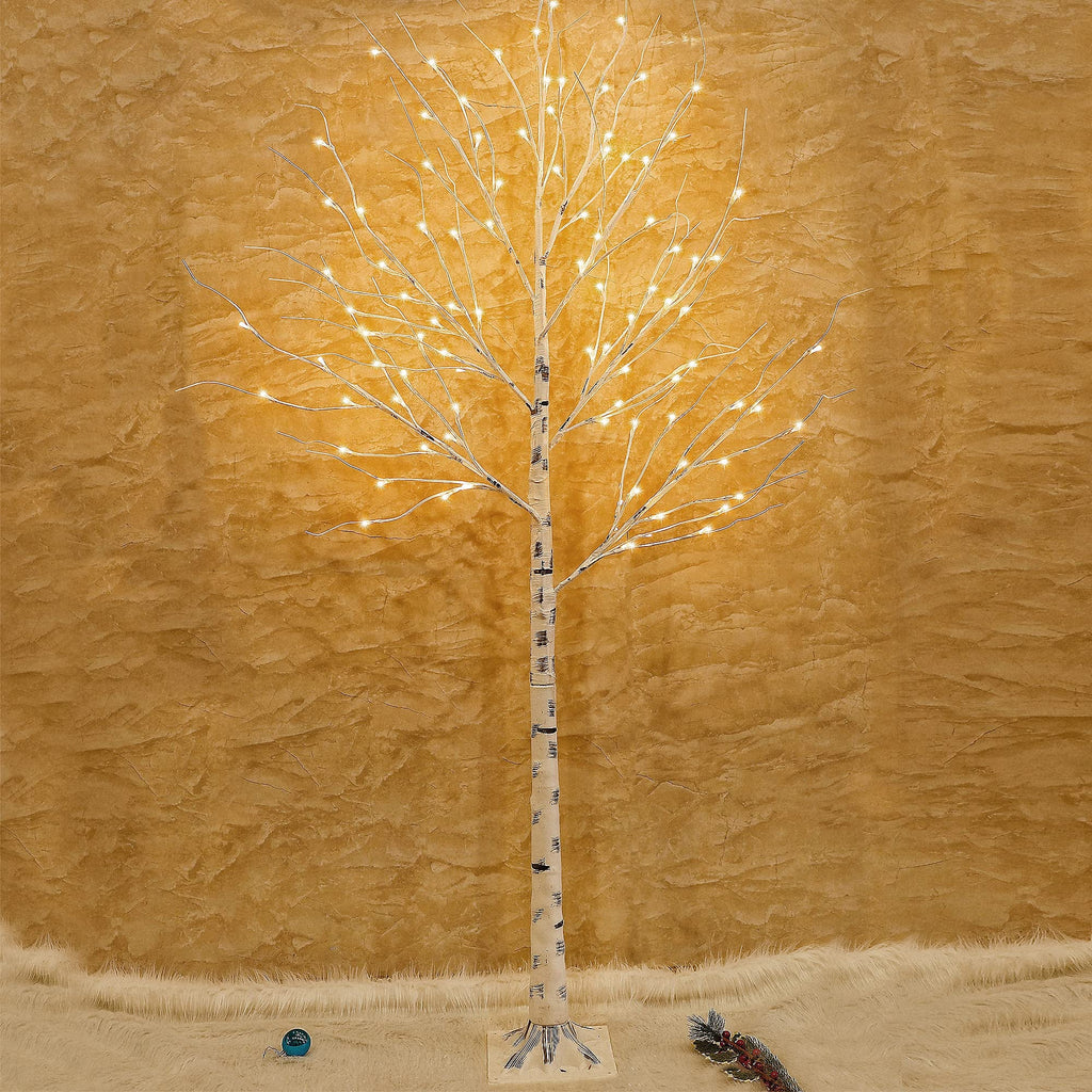 Lighted Birch Tree 6.1 Feet 96 LED A154