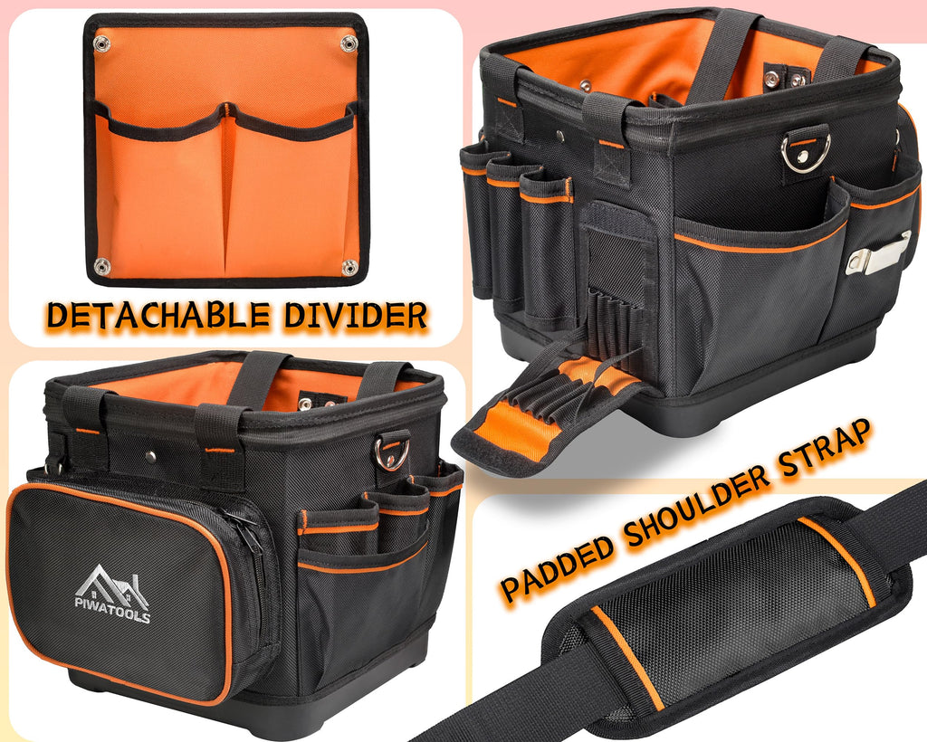 10" Compact Open-Top Tool Tote Bag W83329