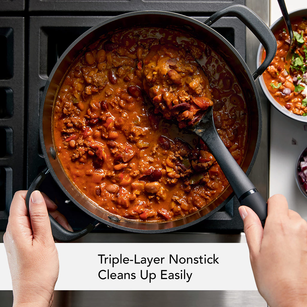 Hard Anodized Nonstick 8-Quart Stock Pot with Lid E263