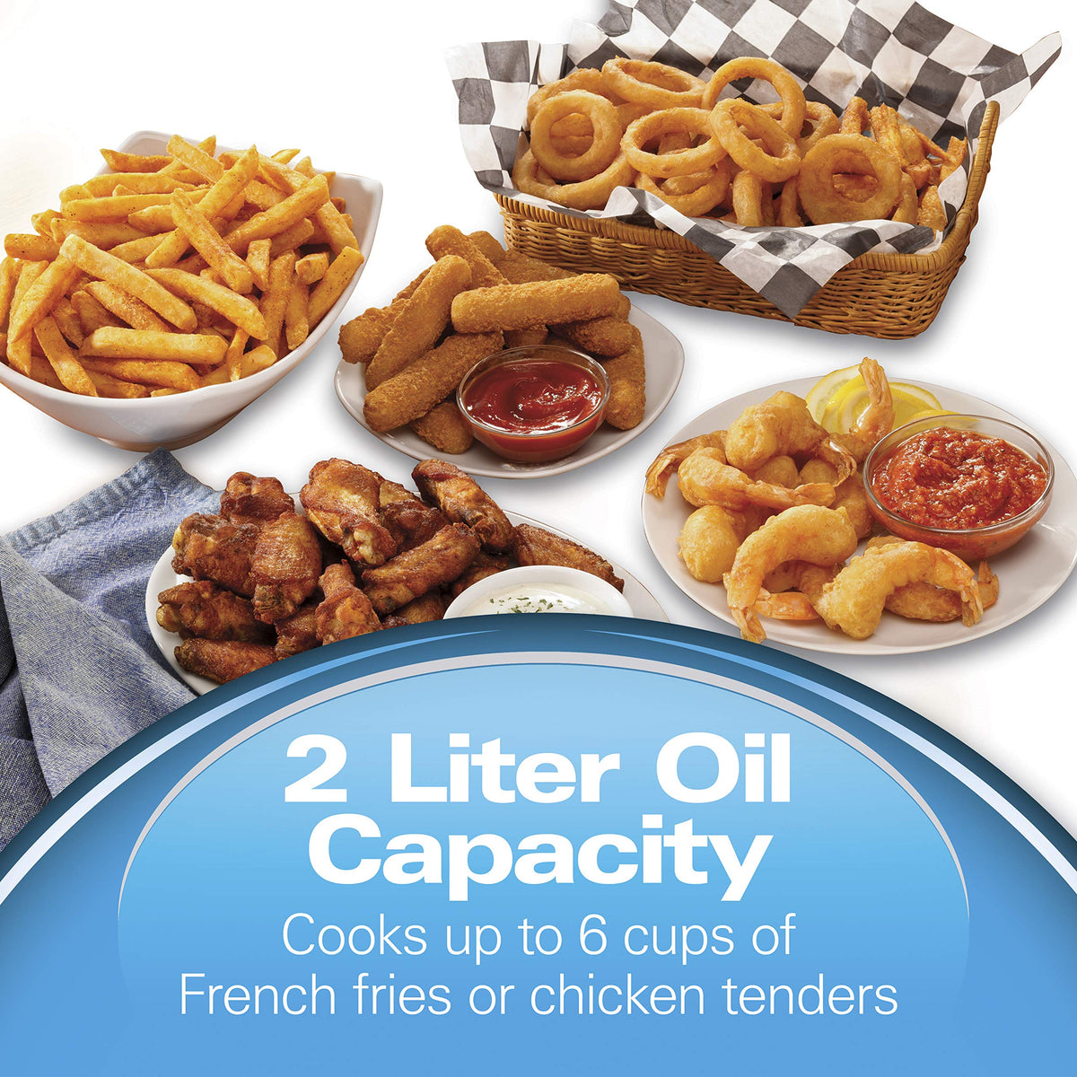 Cool Touch Electric Deep Fryer with Basket W2506