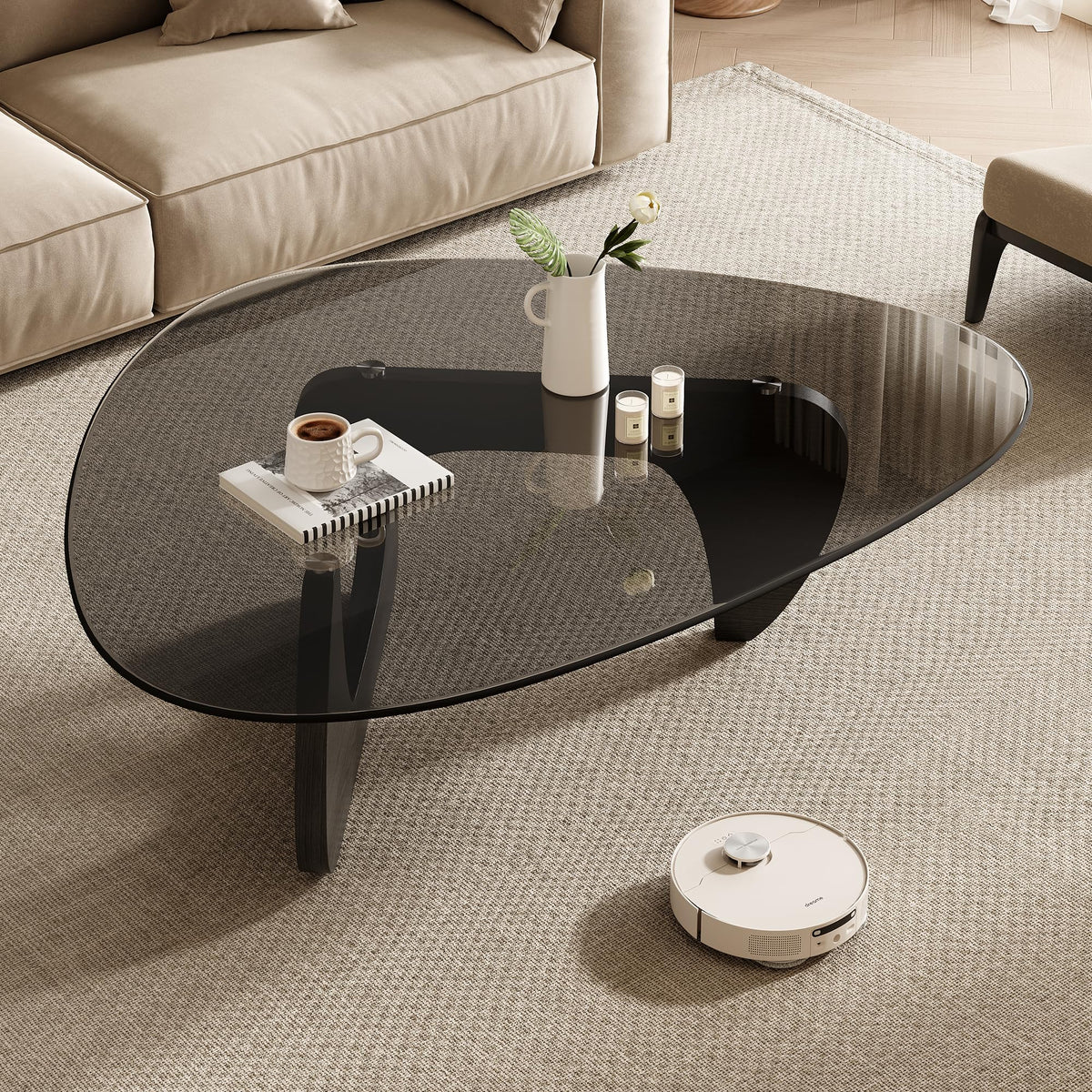 Mid Century Modern Triangle Coffee Table F8012